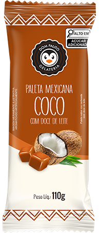 Paleta Coco com Doce de Leite
