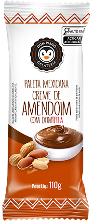 Paleta Creme de Amendoim com Domtella