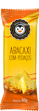 Picolé Abacaxi com Pedaços