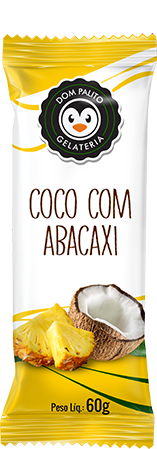 Picolé Coco com Abacaxi